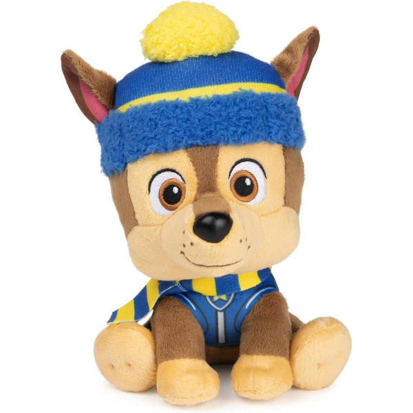 Gund. Цуценячий патруль: м'яка іграшка - цуценя Гонщик «Зимові свята» (15 см)