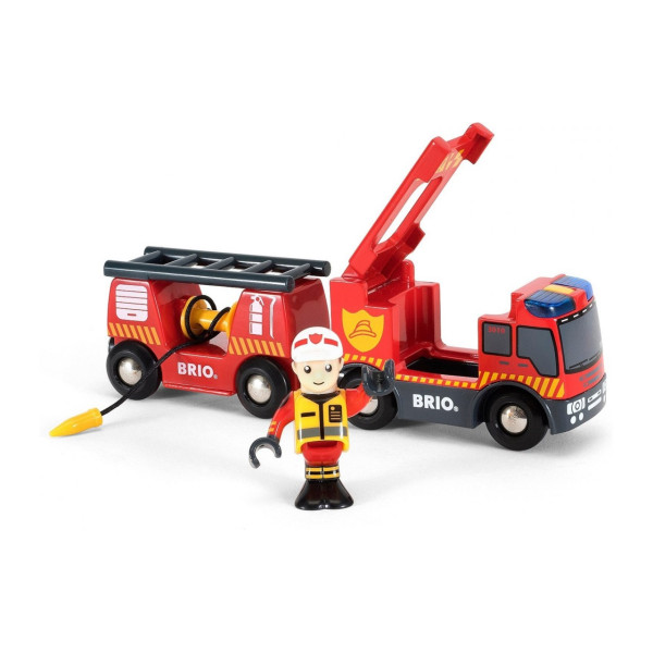 Аварійна пожежна машина для залізниці BRIO (33811)