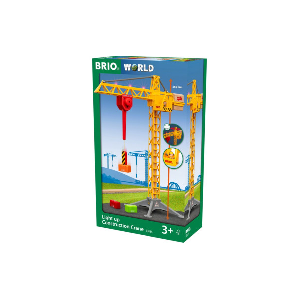 Будівельний кран BRIO зі світлом (33835)