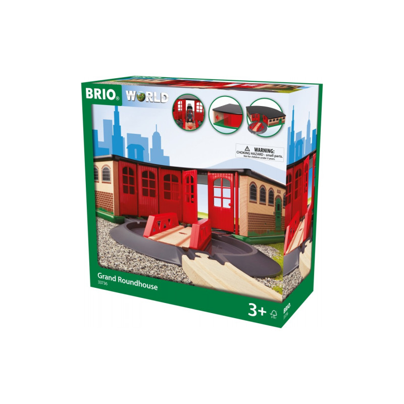 Велике депо для залізничної дороги BRIO (33736)
