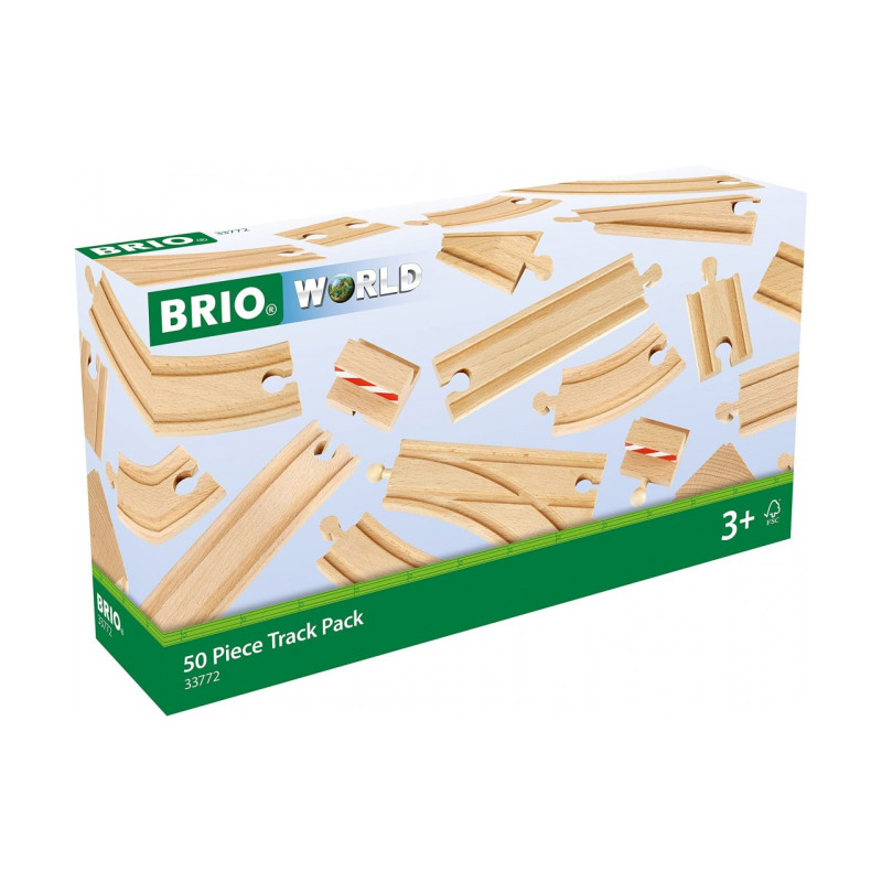 Великий набір розширень для залізниці BRIO 50 ел. (33772)