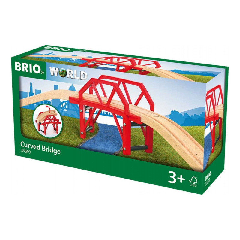 Вигнутий міст для залізниці BRIO (33699)