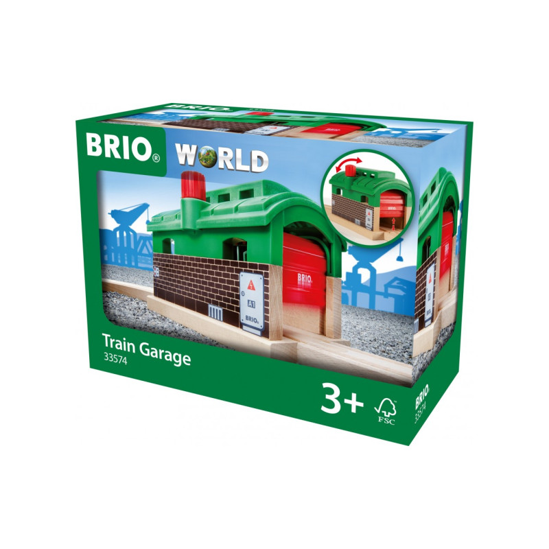 Депо BRIO з механічними дверима (33574)