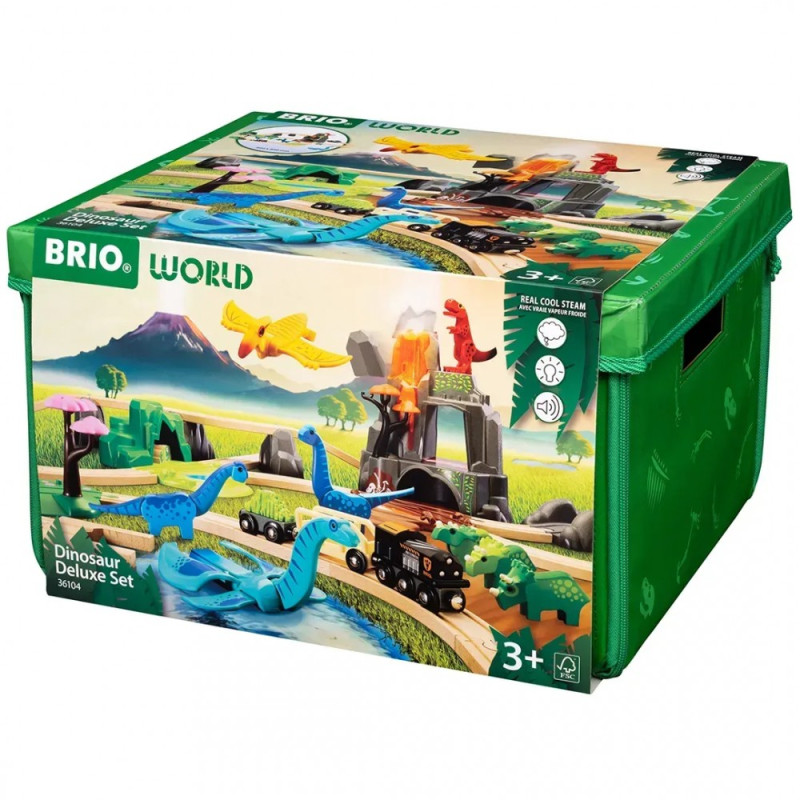 Дитяча залізниця BRIO Deluxe Динозаври (36104)