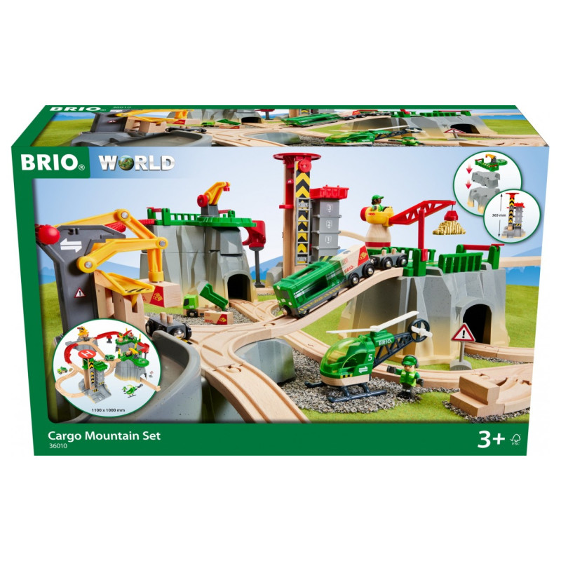 Дитяча залізниця BRIO Великий вантажний пункт на горі (36010)