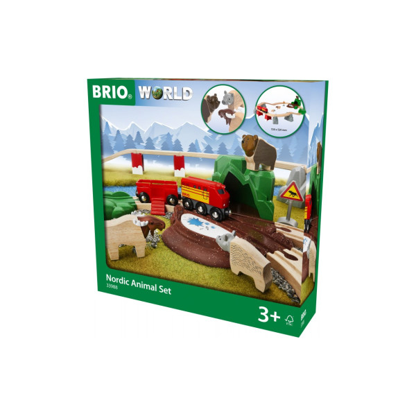 Дитяча залізниця BRIO Лісові тварини (33988)