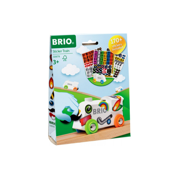 Локомотив BRIO з наклейками (33979)