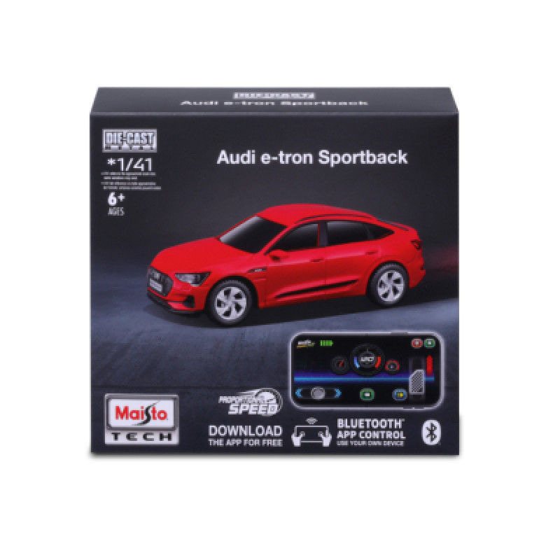 Машинка іграшкова на дистанційному керуванні "Audi e-tron Sportback", масштаб 1:41