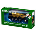 Могутній золотий локомотив для залізниці BRIO на батарейках (33630)