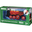 Могутній червоний локомотив для залізниці BRIO на батарейках (33592)