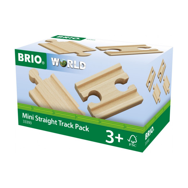 Набір коротких прямих рейок для залізниці BRIO (33393)