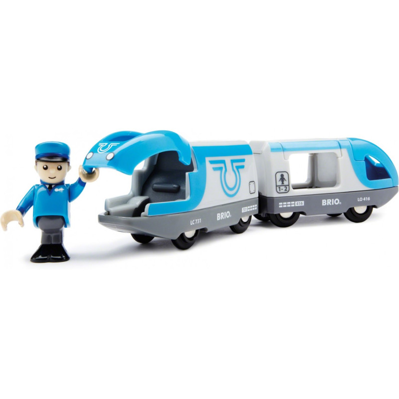 Пасажирський поїзд BRIO на батарейках (33506)
