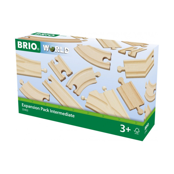 Середній набір розширень для залізниці BRIO 16 ел. (33402)
