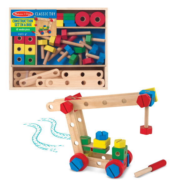Дерев'яний будівельний конструктор в коробці Melissa&Doug (MD5151)