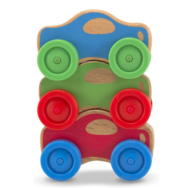 Дерев'яна автомобільна пірамідка для малюків Melissa&Doug (MD4051)