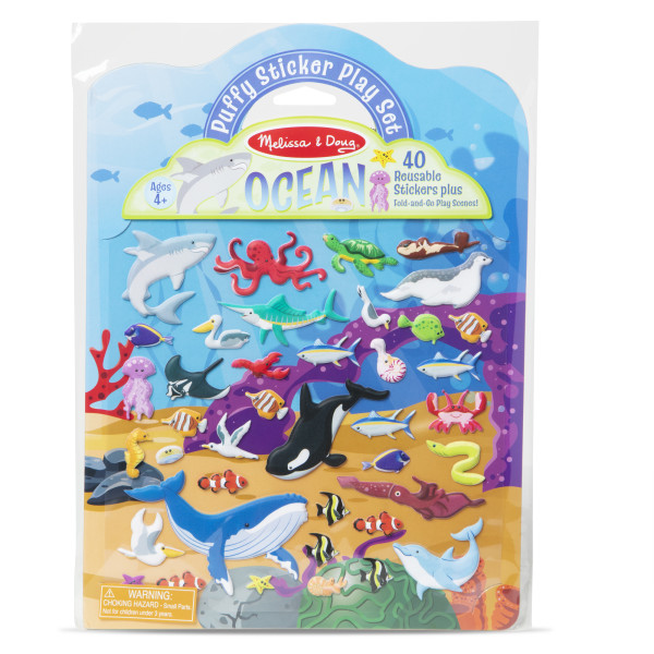 Об'ємні багаторазові наліпки "Океан" Melissa&Doug (MD30520)