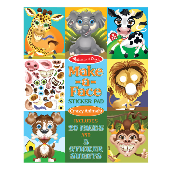 Набір наліпок "Забавні тварини" Melissa&Doug (MD18605)