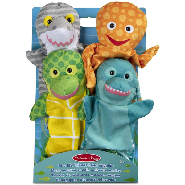 Ляльковий театр "Морські друзі", 4 штуки Melissa&Doug (MD9117)