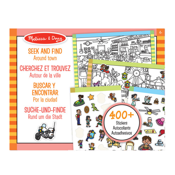 Знайди і наклей наліпку "Навколо міста" Melissa&Doug (MD30150)