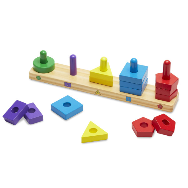 Дерев'яні пірамідки на платформі Melissa&Doug (MD10379)