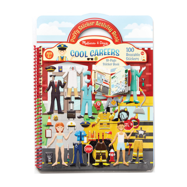 Об'ємні багаторазові наліпки "Професії" Melissa&Doug (MD9426)