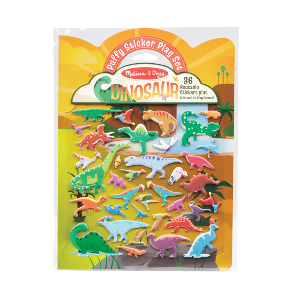 Об'ємні багаторазові наліпки "Динозаври" Melissa&Doug (MD30521)
