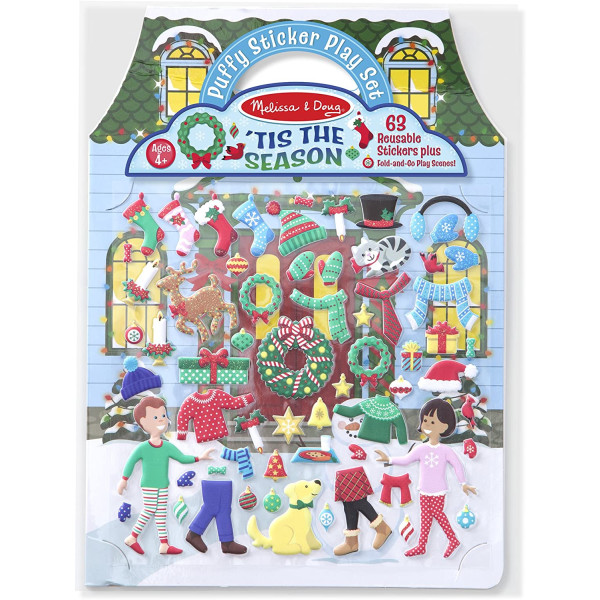 Об'ємні багаторазові наліпки "Зимові забави" Melissa&Doug (MD18586)