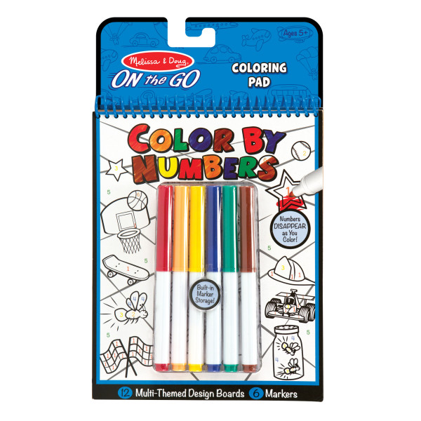 Кольорова розмальовка по номерах - блакитна Melissa&Doug (MD5378)