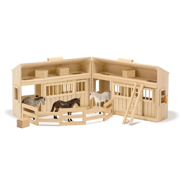 Дерев'яна конюшня з конячками Melissa&Doug (MD3704)