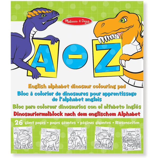 Гігантська розмальовка з динозаврами "Англійський алфавіт" Melissa&Doug (MD19111)