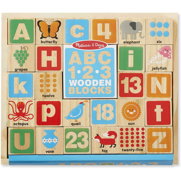 Дерев'яні блоки "Цифри / Букви" Melissa&Doug (MD2253)