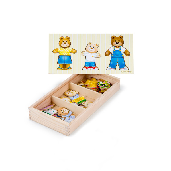 Дерев'яний пазл "Одягни родину ведмедів" Melissa&Doug (MD3770)