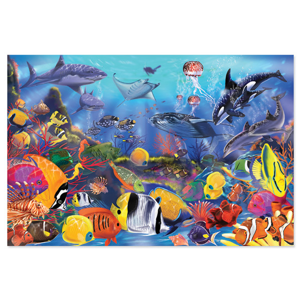 Мега-пазл "Водяний світ", 48 елементів Melissa&Doug (MD10427)