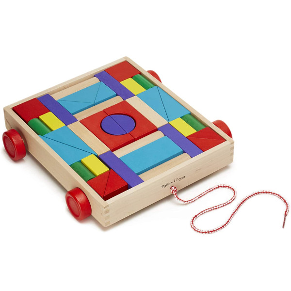 Набір дерев'яних блоків на візку Melissa&Doug (MD14209)