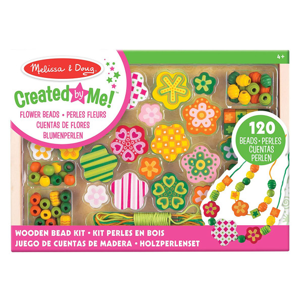Набір дерев'яних намистин "Квітковий сад" Melissa&Doug (MD4178)
