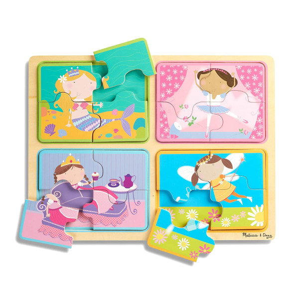 Дерев'яні пазли у футлярі "Маленькі принцеси" Melissa&Doug (MD31365)
