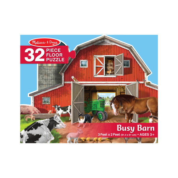 Мега-пазл "Ферма", 32 елемента Melissa&Doug (MD2923)