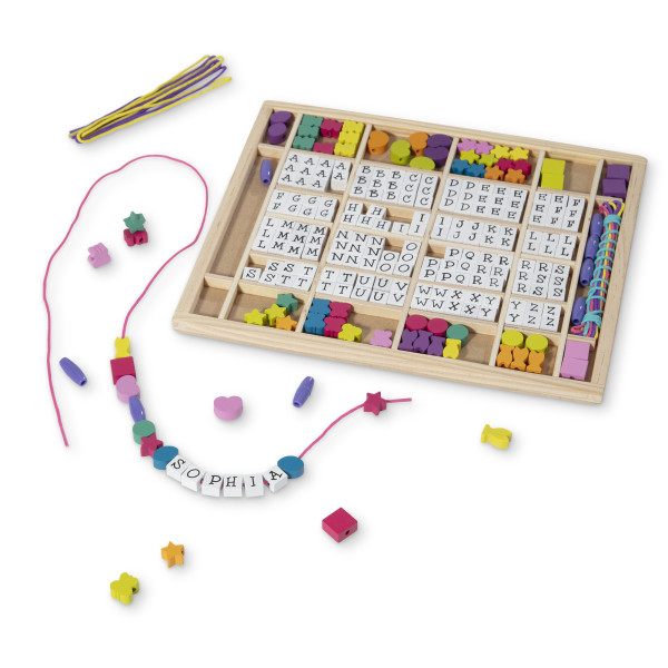 МЕГА-набір дерев'яних намистин "Алфавіт" Melissa&Doug (MD13774)