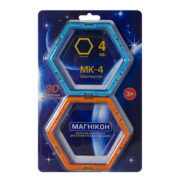 Додатковий набір МАГНІКОН, шестикутник, 4 штуки (MK-4-6У)