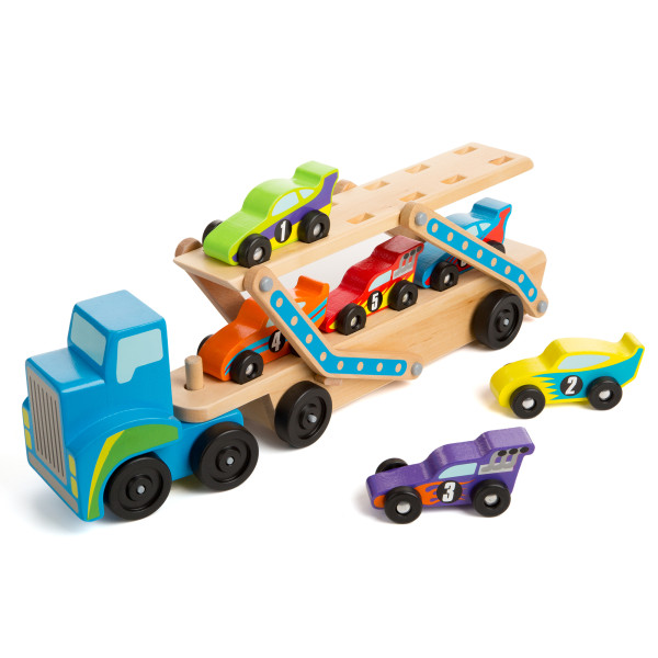Дерев'яний мегатягач автомобілів Melissa&Doug (MD12759)