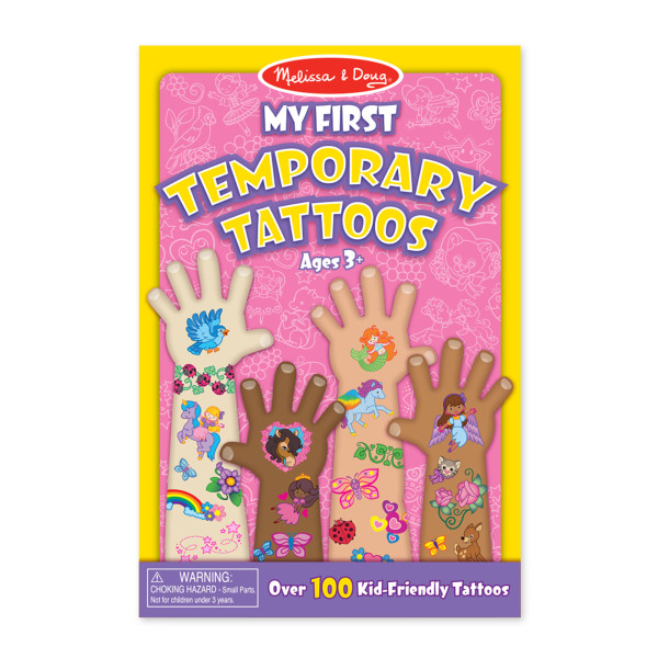 Мої перші тимчасові татуювання рожеві, 100 штук Melissa&Doug (MD2946)