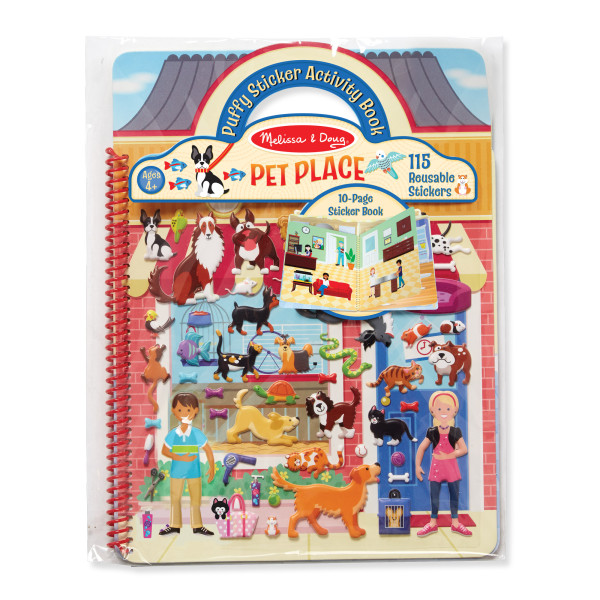 Об'ємні багаторазові наліпки "Будинок для тварин" Melissa&Doug (MD19429)