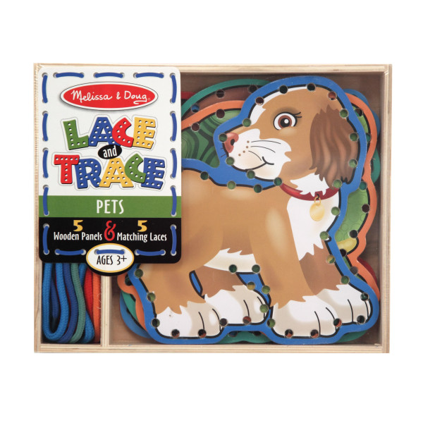 Дерев'яна шнурівка "Домашні тварини" Melissa&Doug (MD3782)