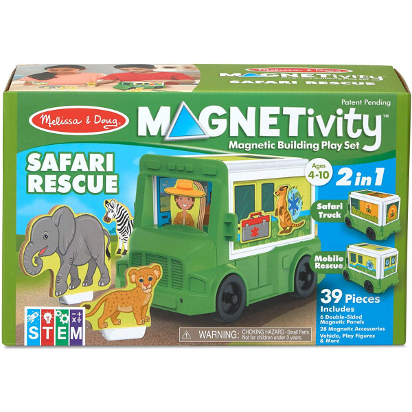 Ігровий магнітний набір "Сафарі-рятувальна машина" Melissa&Doug (MD30666)