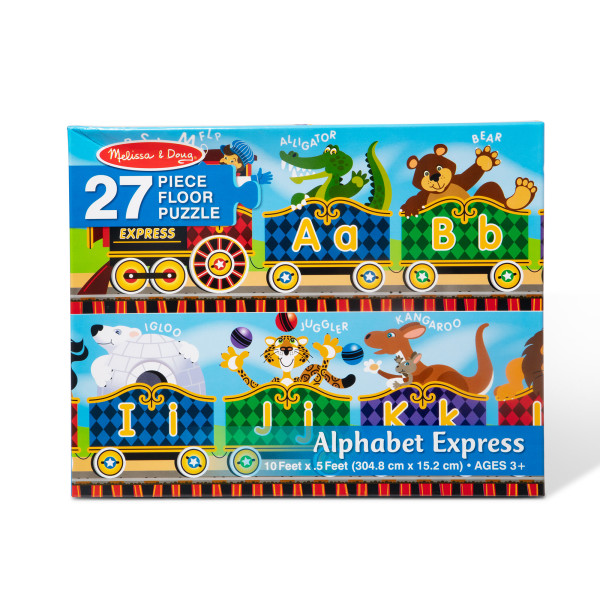 Мега-пазл "Паровозик Алфавіт", 27 елементів Melissa&Doug (MD4420)