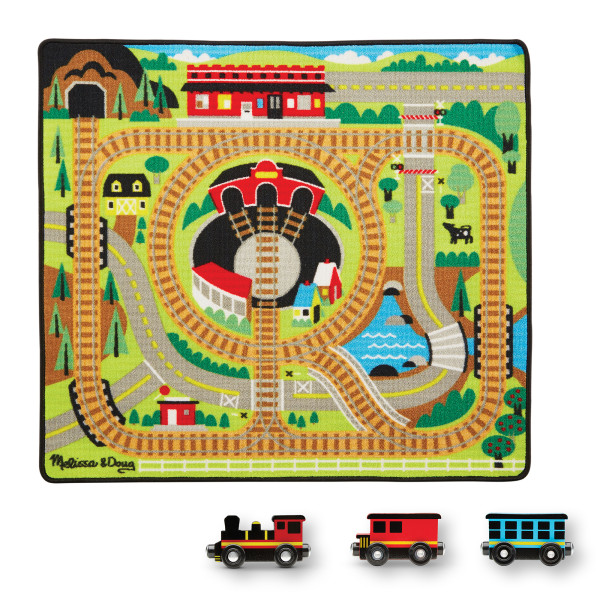 Ігровий килимок з паровозиками "Залізниця" Melissa&Doug (MD19554)