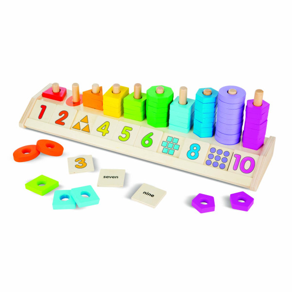 Дерев'яний сортувальник "Колір, форма, рахунок" Melissa&Doug (MD9275)