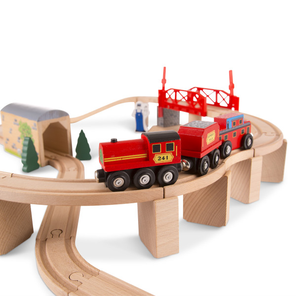 Дерев'яний набір "Залізнична дорога" Melissa&Doug (MD704)