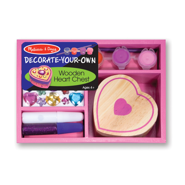 Дерев'яний сундучок - Серце - набір Melissa&Doug (MD13094)