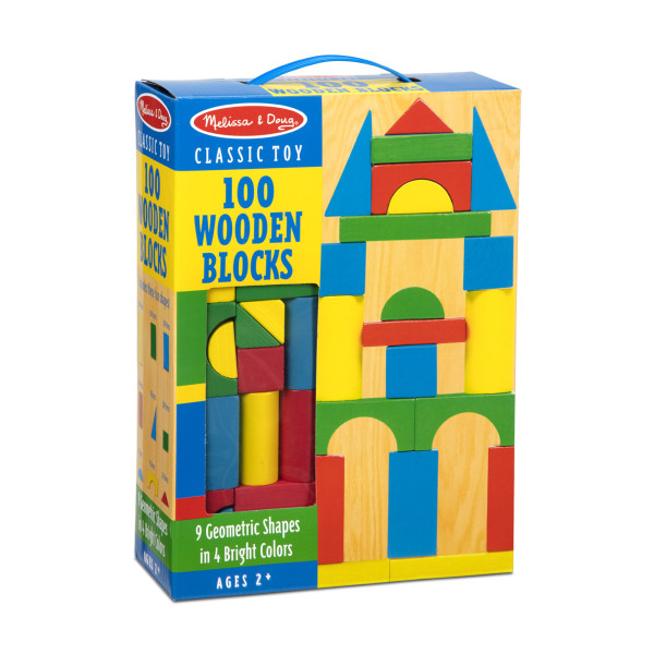 Розвиваючий набір "100 дерев'яних кубиків" Melissa&Doug (MD10481)